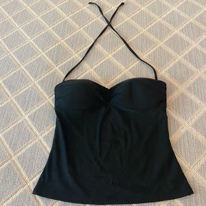 GUC Old Navy black tankini swim top, medium